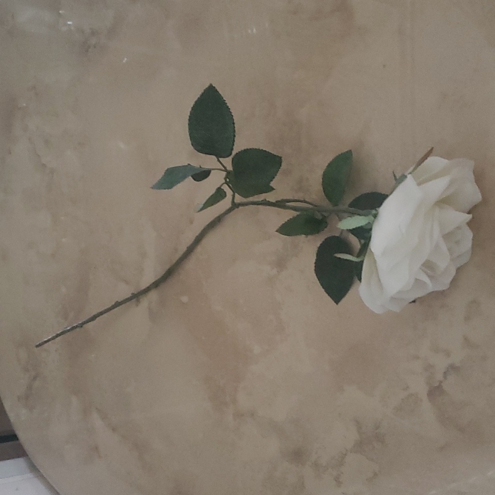 **SALE**Faux White Rose